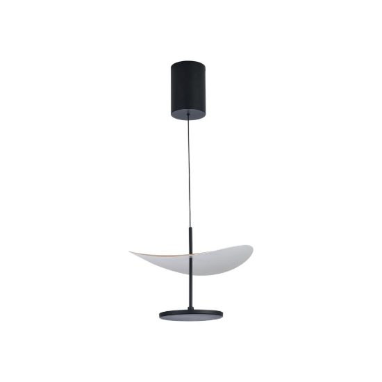 Lampadario led 12w cct 2700k 5700k dimmerabile a sospensione per salotto faggio nero