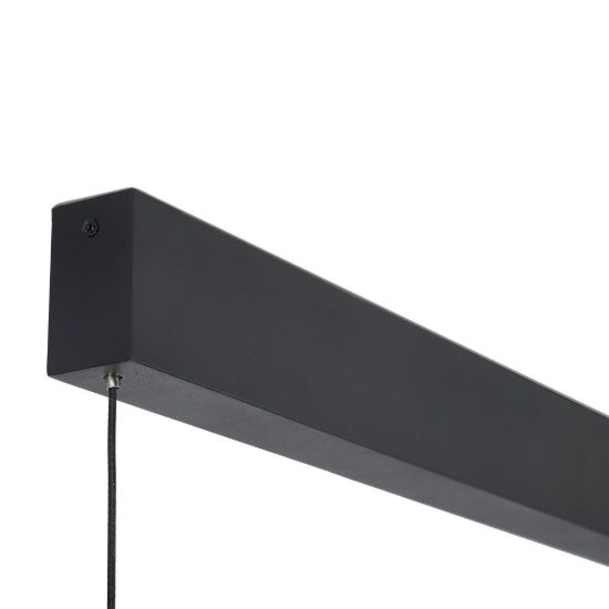 Lampadario a sospensione noce nero per sala da pranzo led 40w cct 2700k 5700k dimmerabile