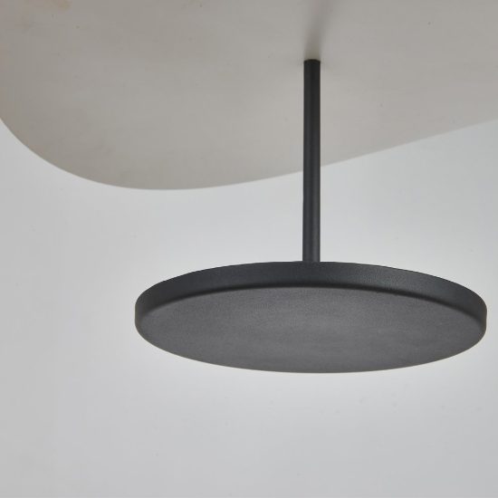 Lampadario a sospensione noce nero per sala da pranzo led 12w cct 2700k 5700k dimmerabile