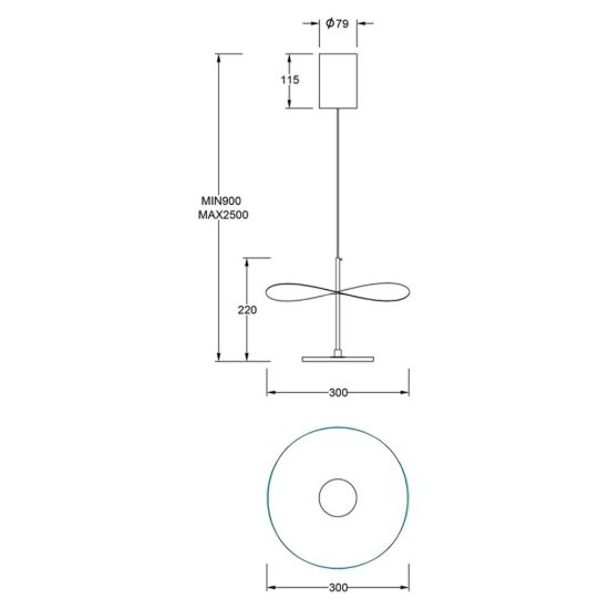 Lampadario a sospensione noce nero per sala da pranzo led 12w cct 2700k 5700k dimmerabile