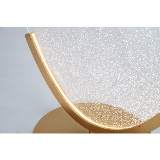 Lampada da tavolo oro per soggiorno led 15w 3000k dimmerabile