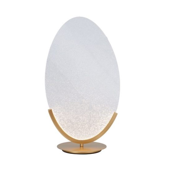Lampada da tavolo oro per soggiorno led 15w 3000k dimmerabile