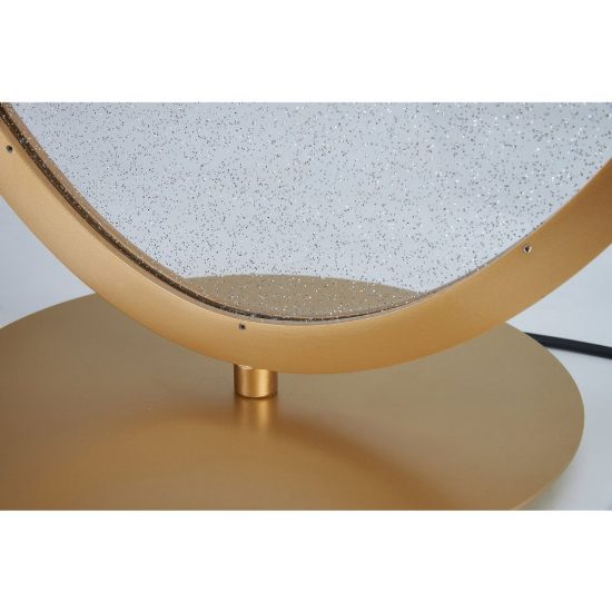 Lampada da tavolo oro per soggiorno led 15w 3000k dimmerabile