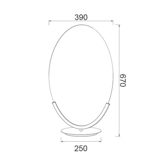 Lampada da tavolo oro per soggiorno led 15w 3000k dimmerabile