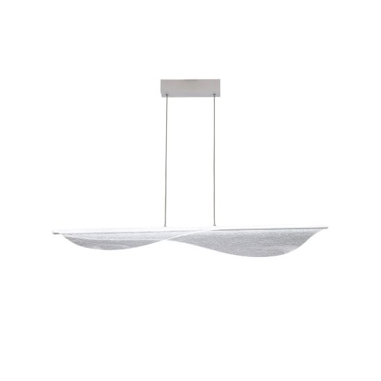 Lampadario a sospensione led 58w cct 2700k 5000k dimmerabile con telecomando bianco per soggiorno