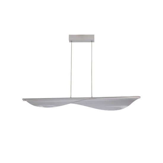 Lampadario a sospensione led 58w cct 2700k 5000k dimmerabile con telecomando bianco per soggiorno