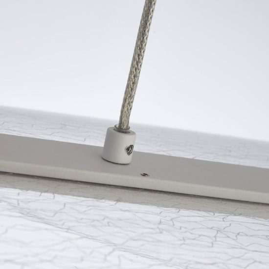 Lampadario a sospensione led 58w cct 2700k 5000k dimmerabile con telecomando bianco per soggiorno