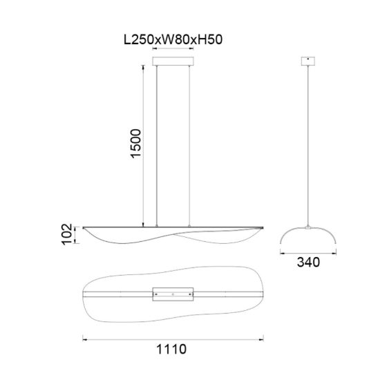 Lampadario a sospensione led 58w cct 2700k 5000k dimmerabile con telecomando bianco per soggiorno