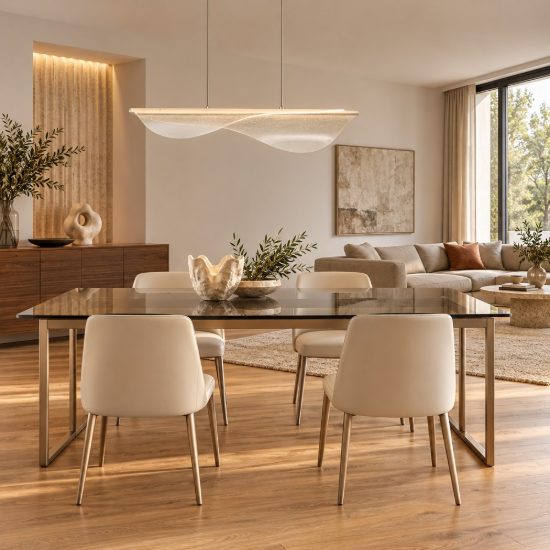 Lampadario design moderno led 40w cct 2700k 5000k con telecomando bianco per soggiorno