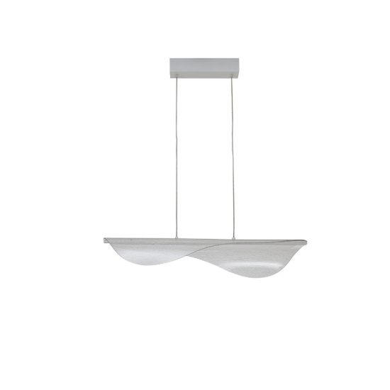 Lampadario design moderno led 40w cct 2700k 5000k con telecomando bianco per soggiorno