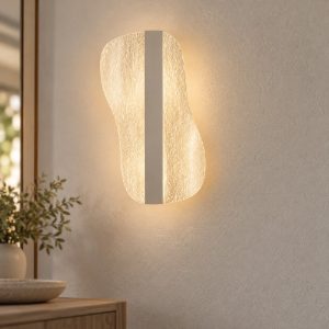 Applique led design moderna 12w cct 2700k 5000k 18cm bianca per soggiorno