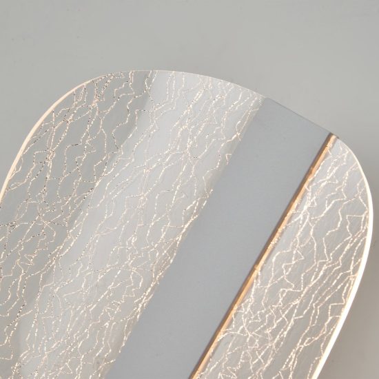 Applique led design moderna 12w cct 2700k 5000k 18cm bianca per soggiorno
