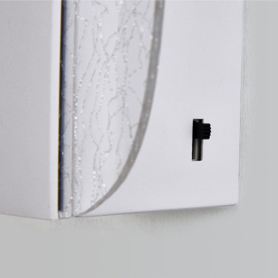 Applique led design moderna 12w cct 2700k 5000k 18cm bianca per soggiorno