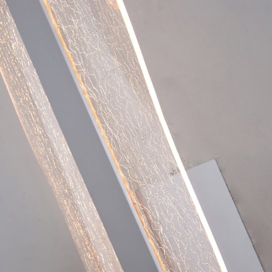 Applique led design moderna 15w cct 2700k 5000k 22cm dimmerabile bianca per soggiorno