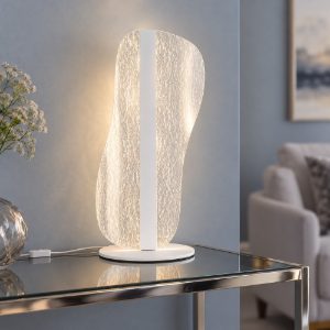 Lampada da tavolo design moderna led 15w cct 2700k 5000k dimmerabile bianca per soggiorno