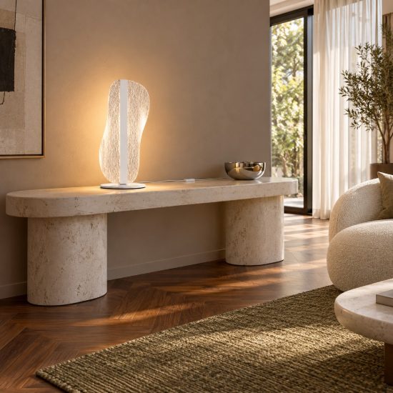 Lampada da tavolo design moderna led 15w cct 2700k 5000k dimmerabile bianca per soggiorno