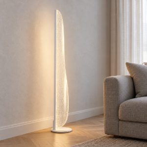 Piantana design moderna led 48w cct 2700k 5000k dimmerabile bianca per soggiorno