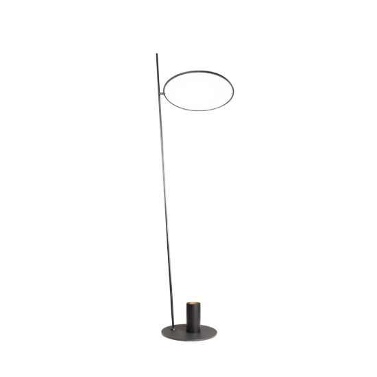 Piantana per salotto nera led 20w 2700k dimmerabile