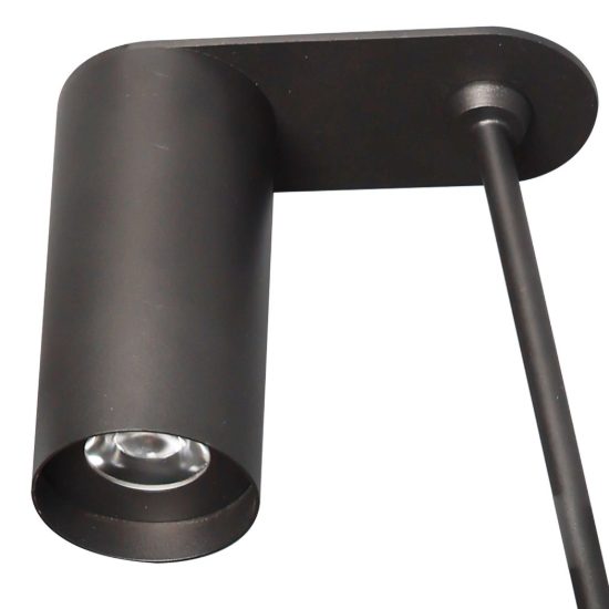 Plafoniera nera da soffitto led 20w 2700k 109cm dimmerabile