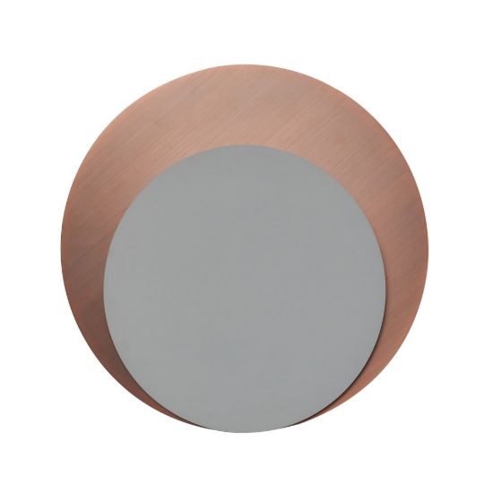 Applique led 48w 2700k dimmerabile bianco rame spazzolato per sala da pranzo