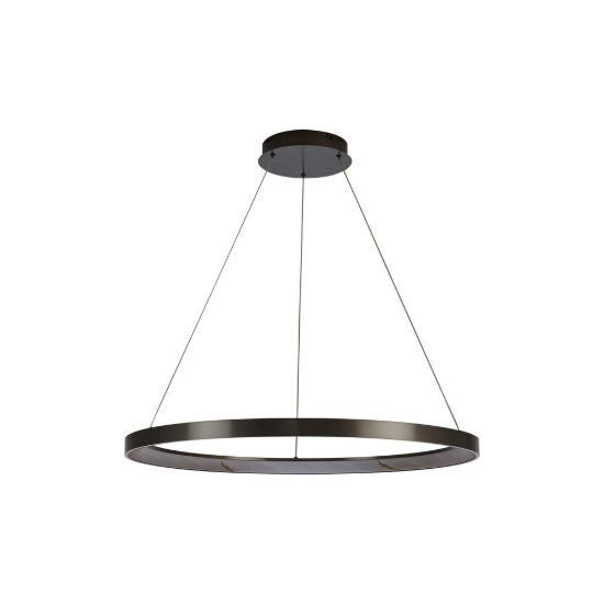 Lampadario a sospensione led 58w cct 2700k 5000k dimmerabile grigio scuro per sala da pranzo