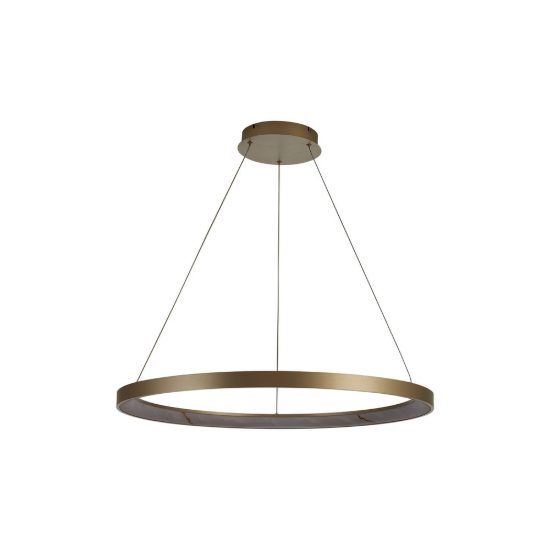 Lampadario a sospensione led 58w cct 2700k 5000k dimmerabile con telecomando champagne per soggiorno