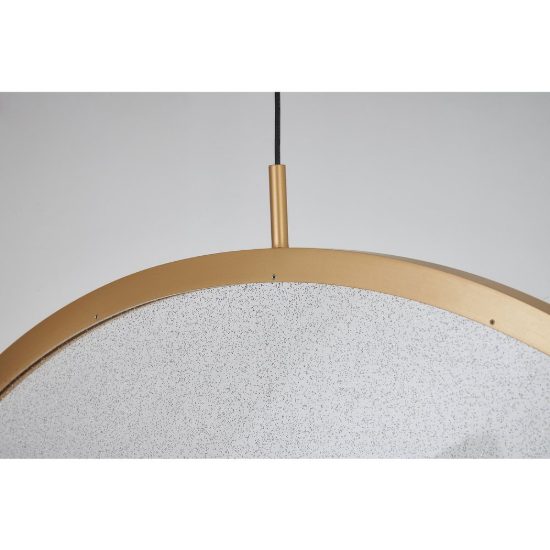 Lampadario a sospensione per camera da letto oro led 40w 3000k