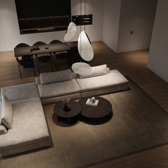Lampadario a sospensione per camera da letto oro led 40w 3000k
