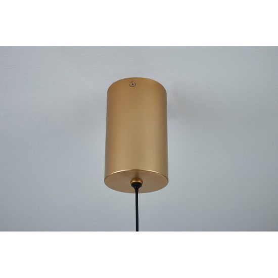 Lampadario a sospensione oro per soggiorno led 12w 3000k dimmerabile