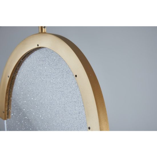 Lampada a sospensione oro per camera da letto led 12w 3000k dimmerabile
