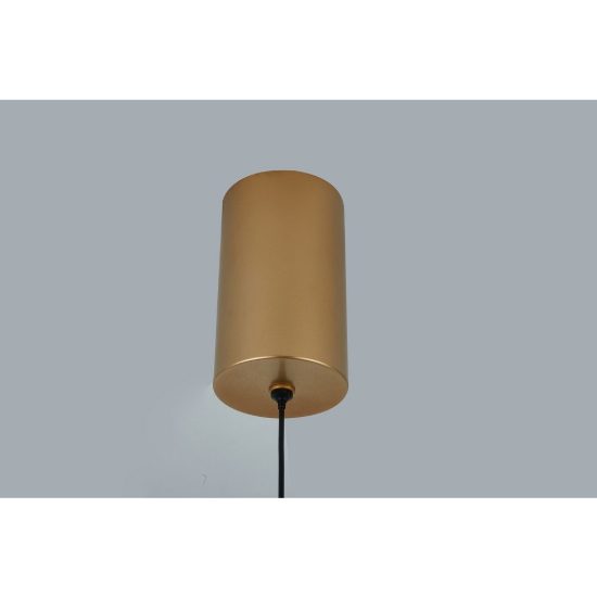 Lampada a sospensione oro per camera da letto led 12w 3000k dimmerabile