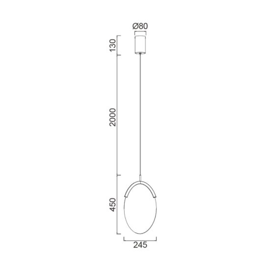 Lampada a sospensione oro per camera da letto led 12w 3000k dimmerabile