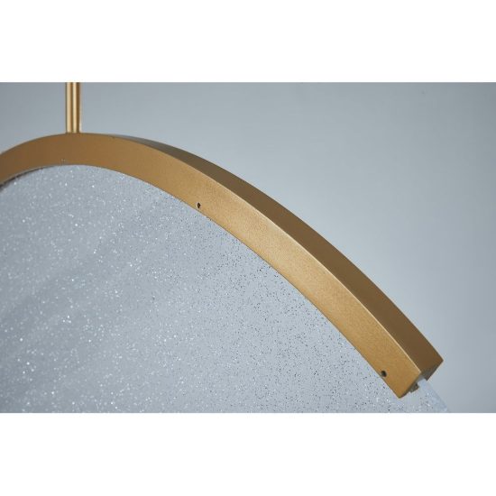 Lampadario a sospensione design oro per sala da pranzo led 15w 3000k
