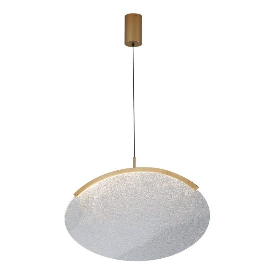 Lampadario a sospensione design oro per sala da pranzo led 15w 3000k