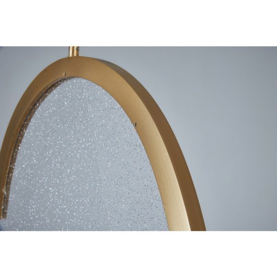 Lampadario a sospensione design moderna oro per camera da letto led 15w 3000k