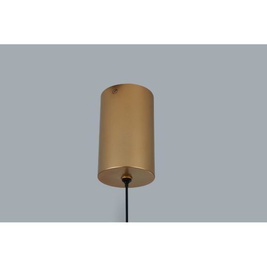 Lampadario a sospensione design moderna oro per camera da letto led 15w 3000k