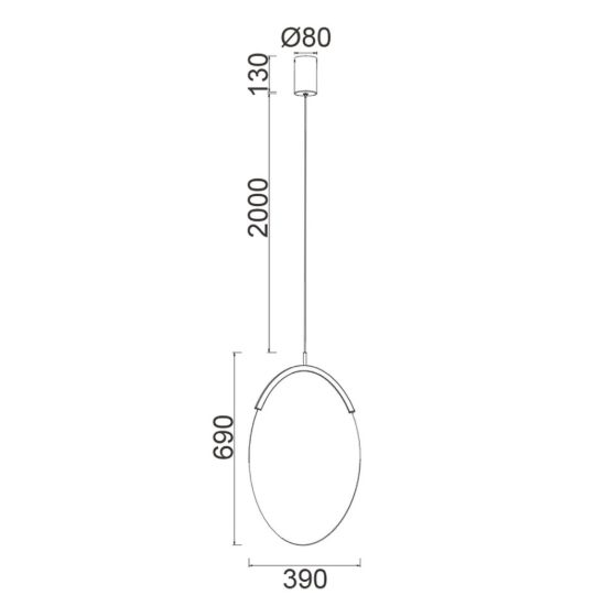 Lampadario a sospensione design moderna oro per camera da letto led 15w 3000k