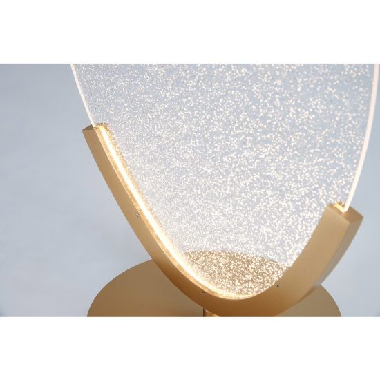Lampada da tavolo design moderna oro per soggiorno led 12w 3000k
