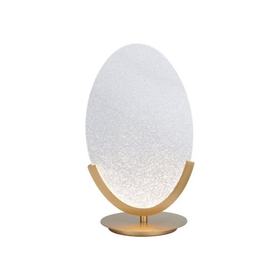 Lampada da tavolo design moderna oro per soggiorno led 12w 3000k