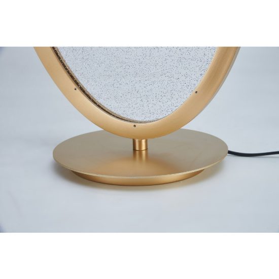 Lampada da tavolo design moderna oro per soggiorno led 12w 3000k
