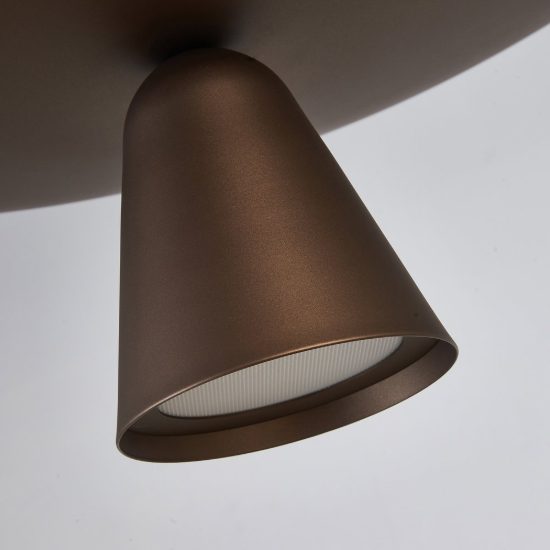 Lampadario per tavolo soggiorno caffe moka a sospensione led 40w 2700k dimmerabile