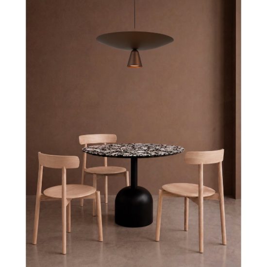 Lampadario per tavolo soggiorno caffe moka a sospensione led 40w 2700k dimmerabile