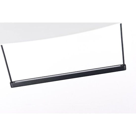 Lampadario design moderno per tavolo sala da pranzo nero a sospensione led 30w 3000k dimmerabile
