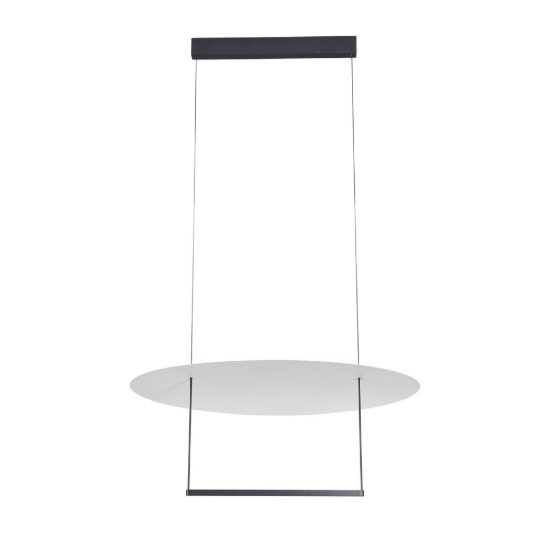 Lampadario design moderno per tavolo sala da pranzo nero a sospensione led 39w 3000k dimmerabile