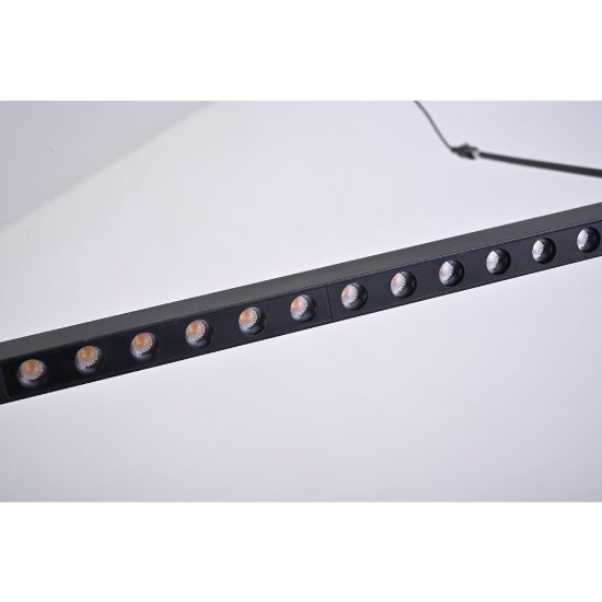 Lampadario design moderno per tavolo sala da pranzo nero a sospensione led 39w 3000k dimmerabile