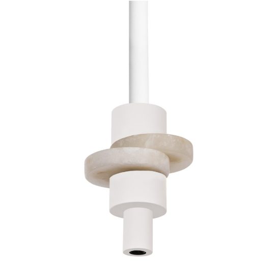 Lampada a sospensione design moderna per comodini camera da letto led 7w 3000k bianca