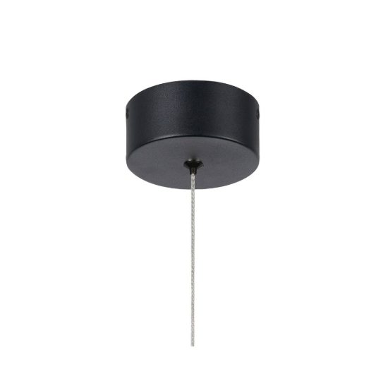 Lampada per comodino camera da letto nera a sospensione led 7w 3000k
