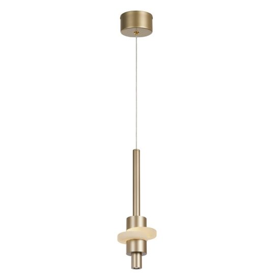 Lampada a sospensione oro per comodino camera da letto led 7w 3000k