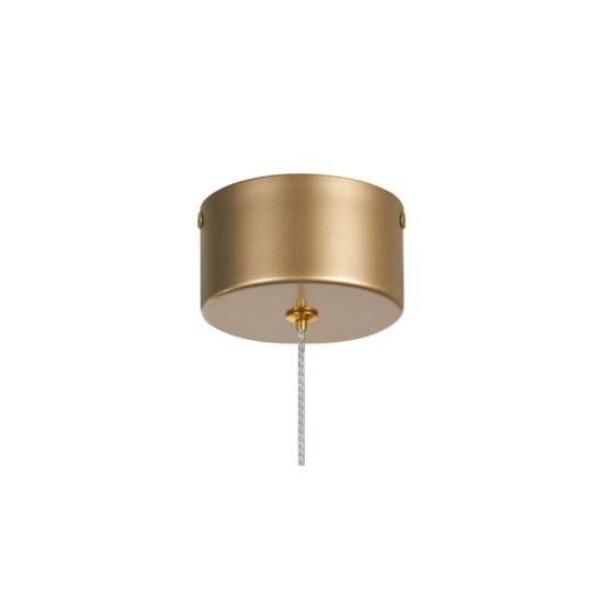 Lampada a sospensione oro per comodino camera da letto led 7w 3000k
