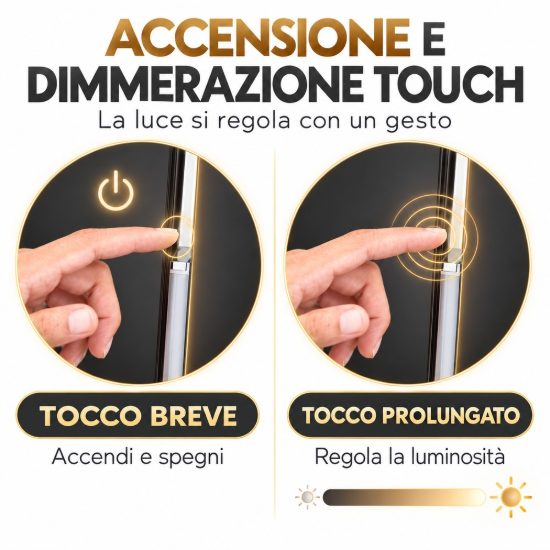 Piantana per salotto nera led 48w 3000k dimmerabile design moderna